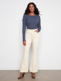 FLEX TWILL FLARE PANT