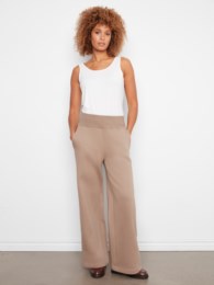 FRENCH TERRY WIDE LEG PANT