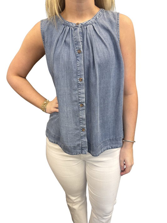 ESSENTIAL DENIM TOP