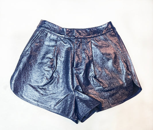 PATENT VEGAN LEATHER SHORTS