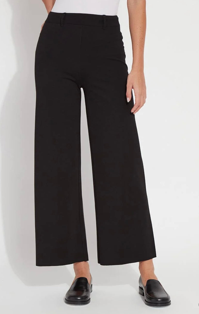 ERIN HI WAIST WIDE LEG PONTE