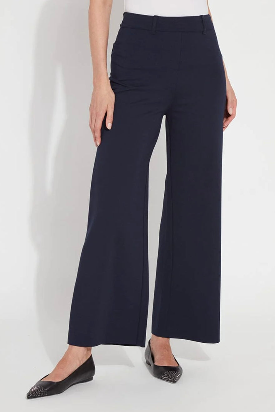 ERIN HI WAIST WIDE LEG PONTE