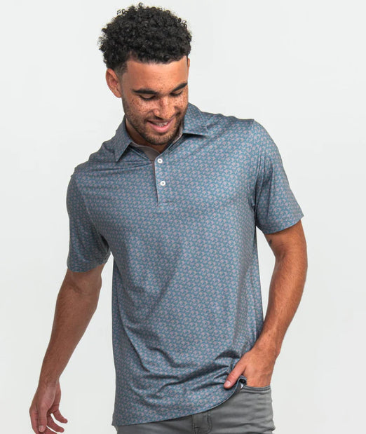 SOUTHERN SHIRT CO. PARTY FOWL PRINT POLO