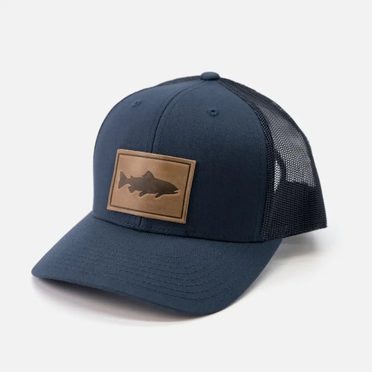 TROUT LEATHER PATCH HAT