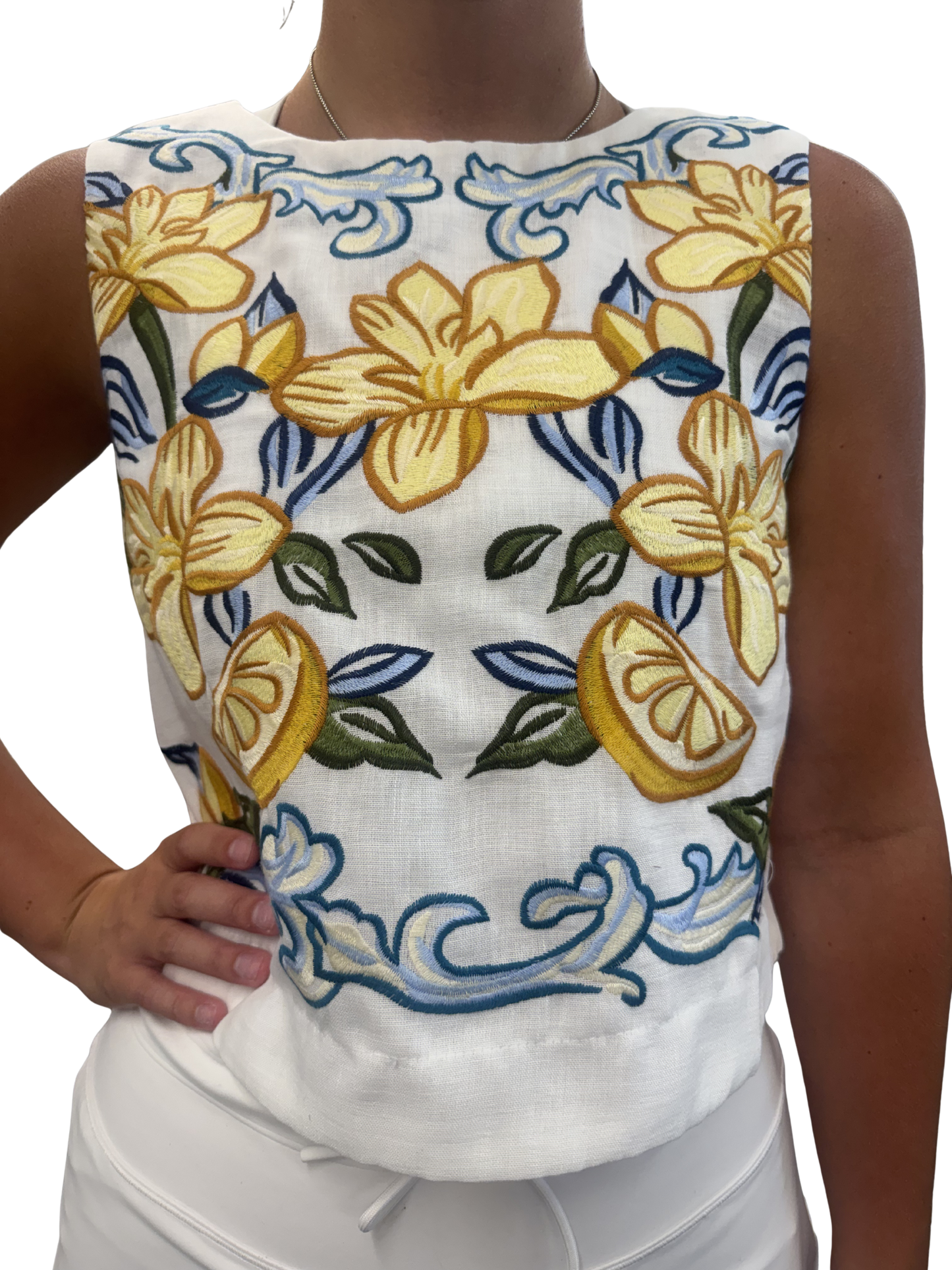 LEMON & FLOWERS TOP