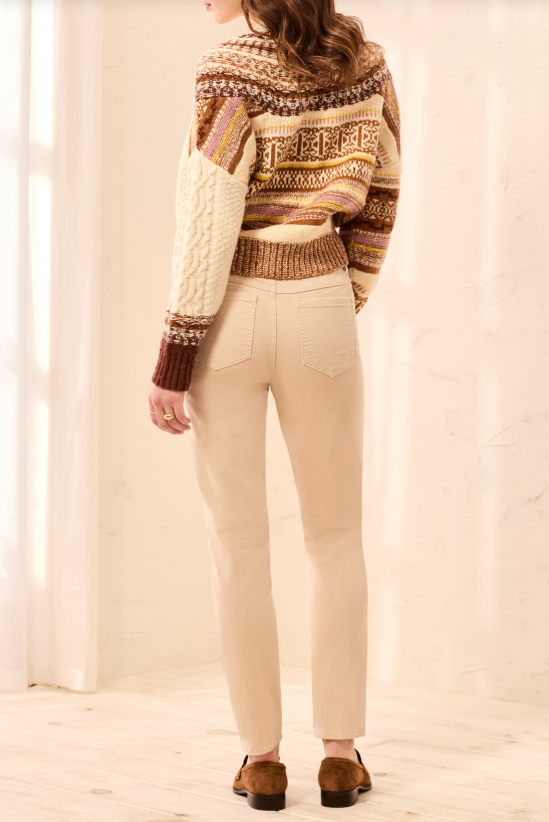 AUDREY MICRO CORD PULL ON SLIM ANKLE PANT