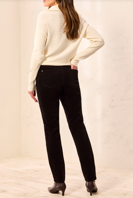 AUDREY MICRO CORD PULL ON SLIM ANKLE PANT