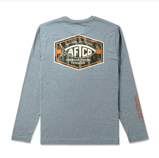AFTCO EMBLEM UVS L/S TEE