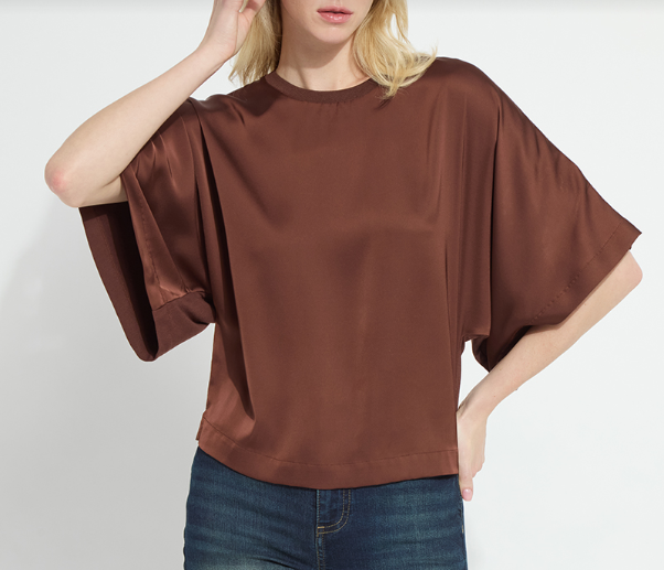 GINGER MIX-MEDIA DOLMAN TEE