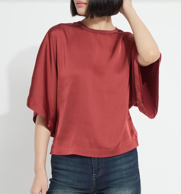 GINGER MIX-MEDIA DOLMAN TEE