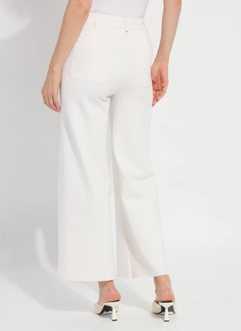 ERIN HI WAIST WIDE LEG PONTE