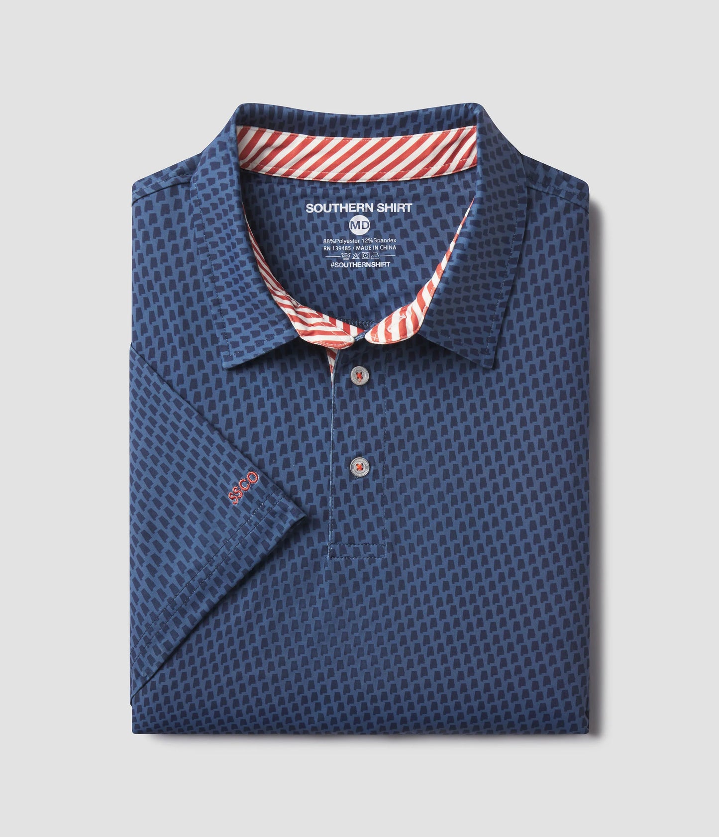 SOUTHERN SHIRT CO SWEET HOME PRINT POLO