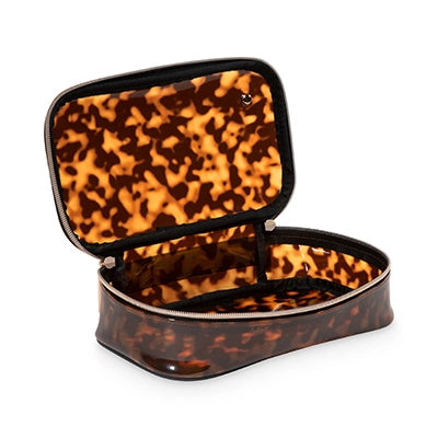 MIAMI CLEARLY TORTOISE CLAIRE MAKEUP CASE