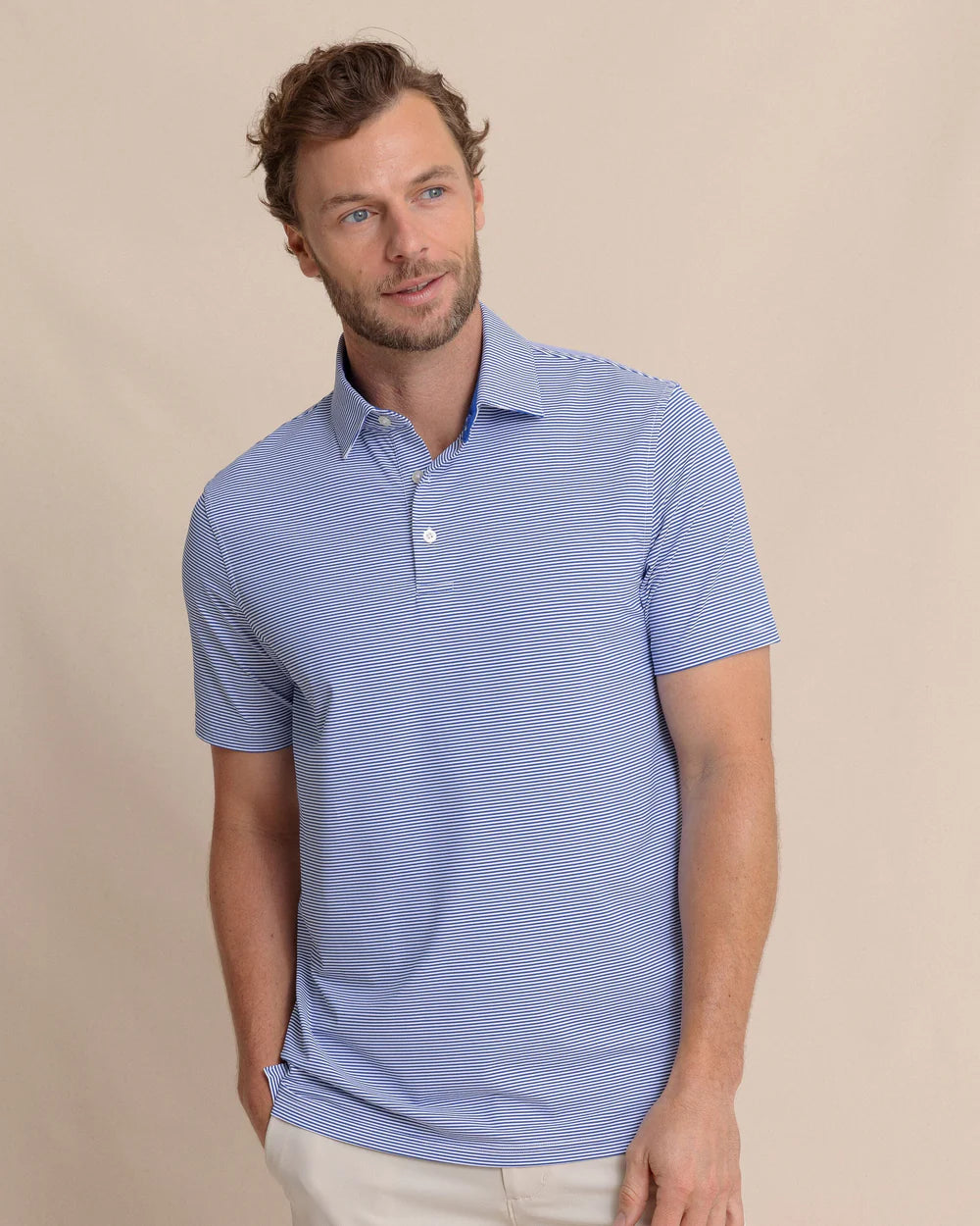 SOUTHERN TIDE BRRR MEADOWBROOK STRIPE POLO