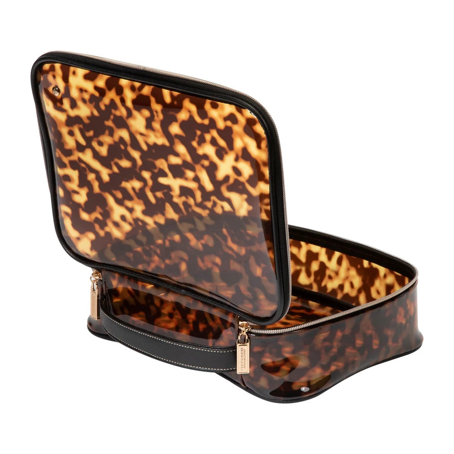 MIAMI CLEARLY TORTOISE CLAIRE MAKEUP CASE