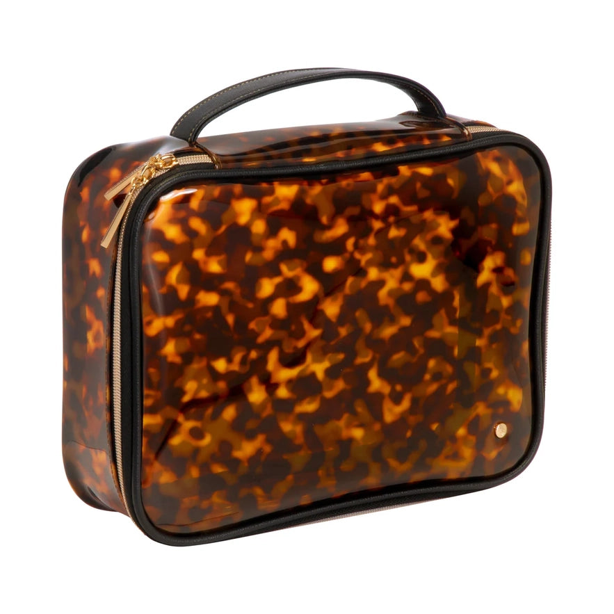 MIAMI CLEARLY TORTOISE CLAIRE MAKEUP CASE