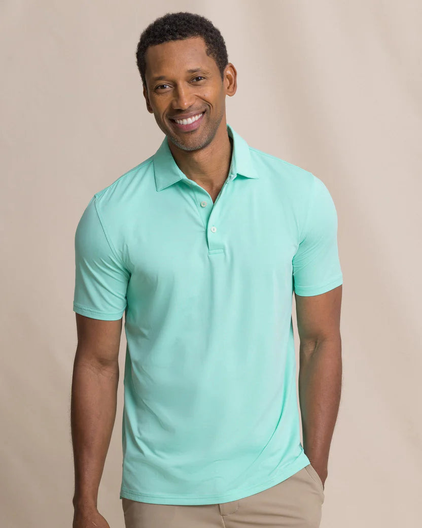 SOUTHERN TIDE COASTAL BREEZE HEATHER POLO