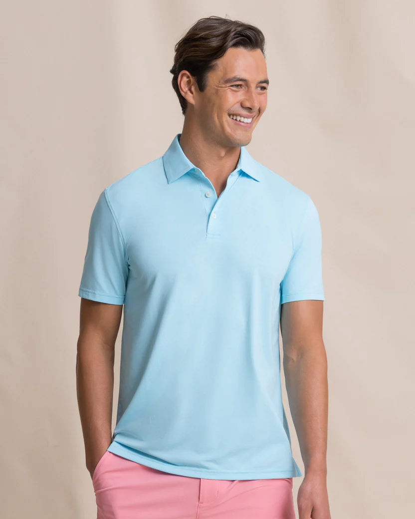 SOUTHERN TIDE COASTAL BREEZE HEATHER POLO