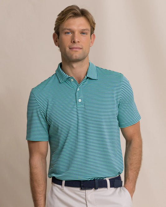 SOUTHERN TIDE COASTAL BREEZE® OCEANFRONT STRIPE PIQUE POLO