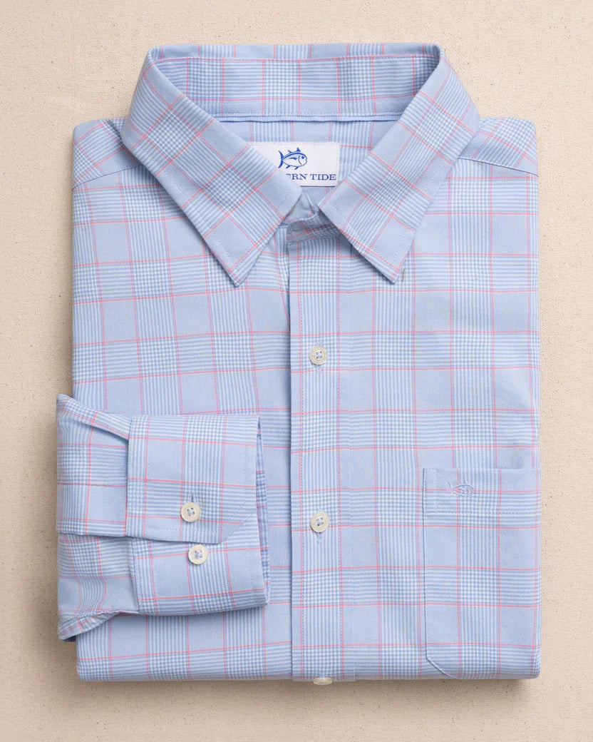 SOUTHERN TIDE CORAL SPRINGS PLAID CHARLESTON SPORT SHIRT