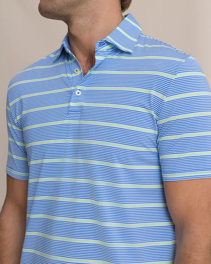 SOUTHERN TIDE SOUND STRIPE PERFORMANCE POLO