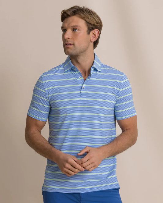 SOUTHERN TIDE SOUND STRIPE PERFORMANCE POLO
