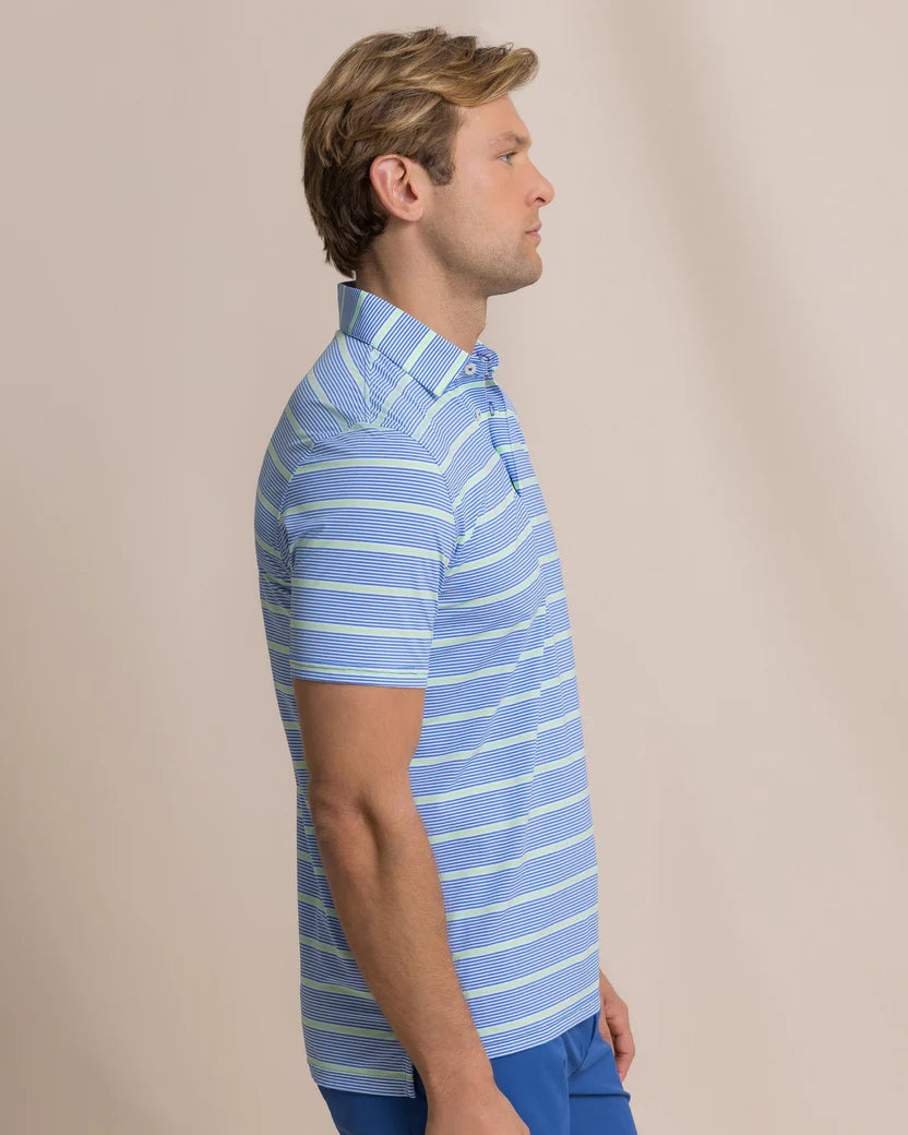 SOUTHERN TIDE SOUND STRIPE PERFORMANCE POLO
