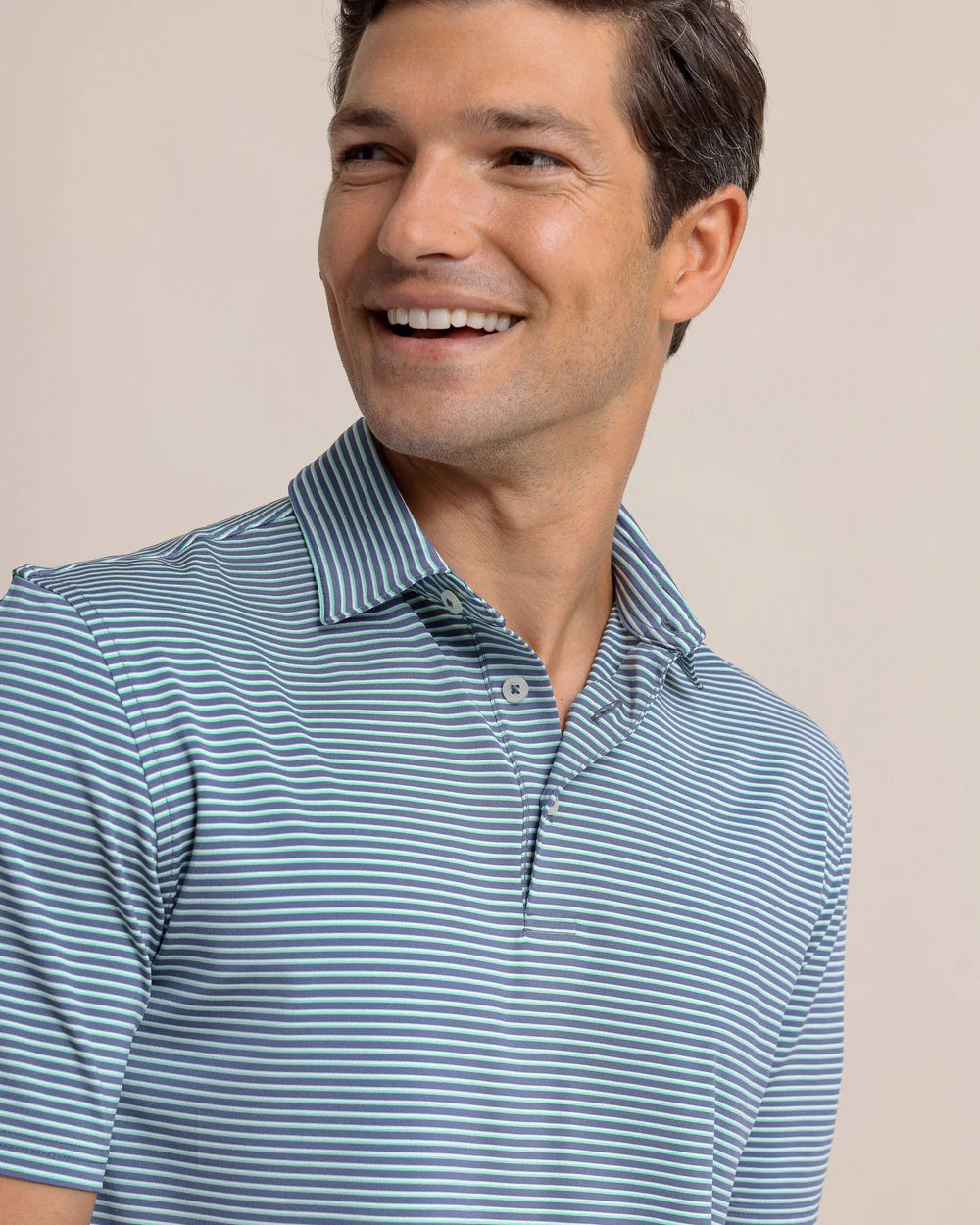 SOUTHERN TIDE DRIVER SUNBURY STRIPE POLO