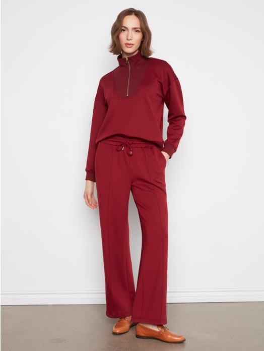 SOFT SCUBA WIDE LEG PANT