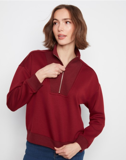 SCUBA HALF-ZIP SWEATSHIRT