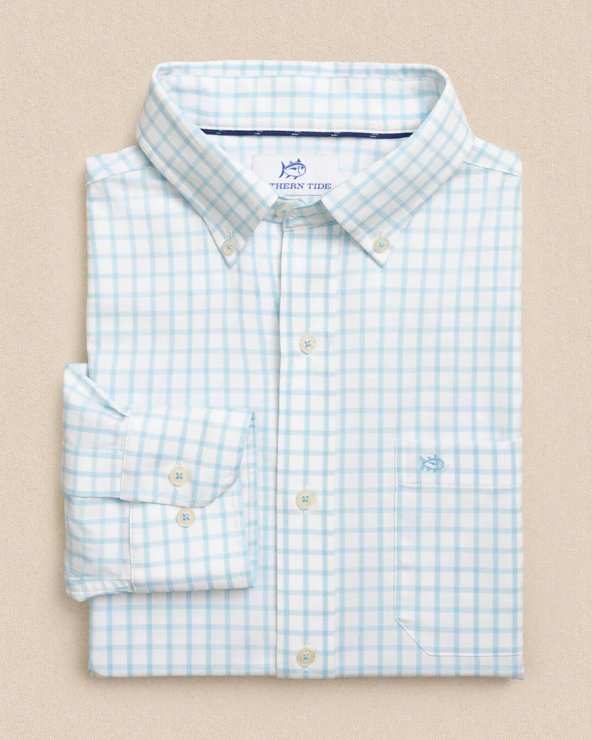 SOUTHERN TIDE TRADEWIND TATTERSALL COASTAL BREEZE SPORT SHIRT