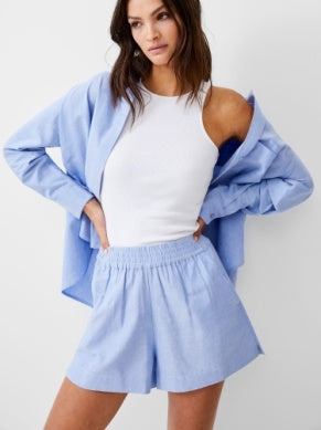 CHAMBRAY SET POPOVER SHIRT