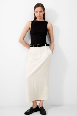 HARRIE SUITING MIDI SKIRT