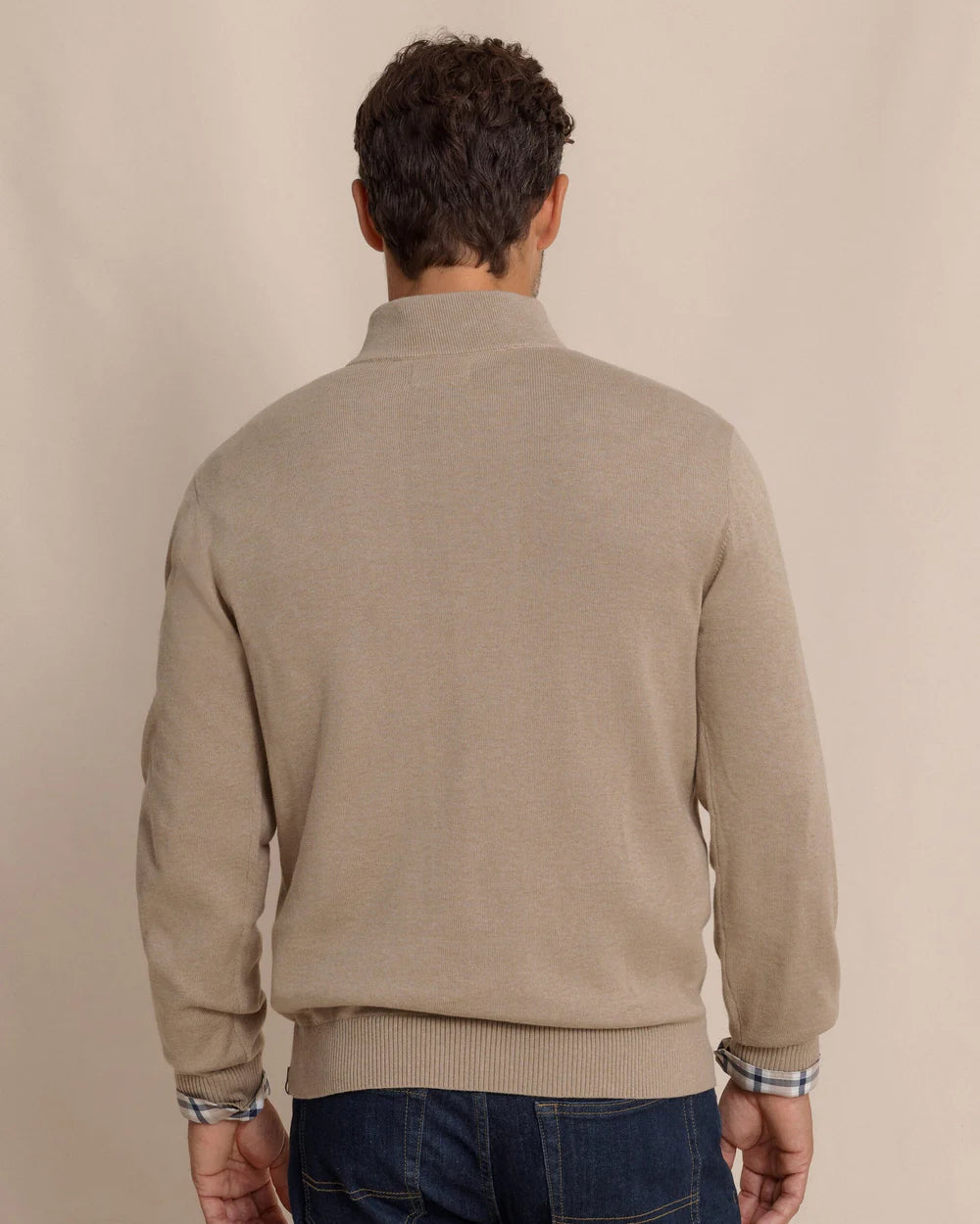 SOUTHERN TIDE WHITEHAVEN HEATHER QUARTER ZIP SWEATER